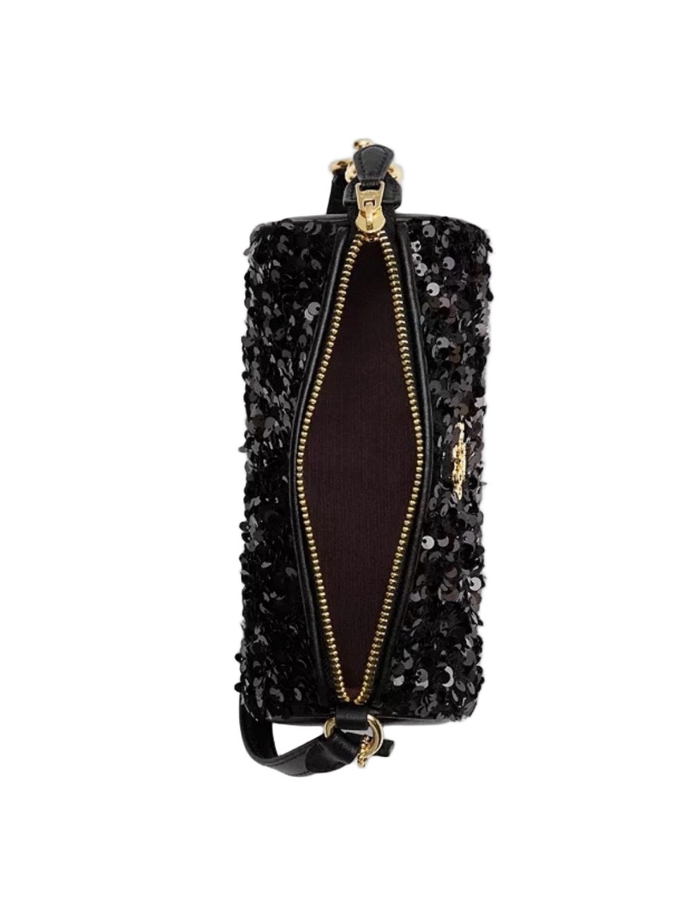 Coach Nolita Black Sequin Barrel Mini Bag NWT - Picture 3 of 6